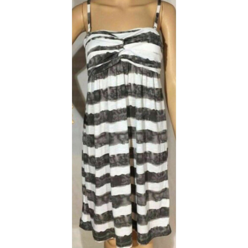 Nicole Miller Black White Dress / Swim Cover Up NWT Size L Women's